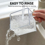 Spice Organizer Wall-Mounted Five Compartments with Spoons