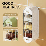 Spice Organizer Wall-Mounted Five Compartments with Spoons