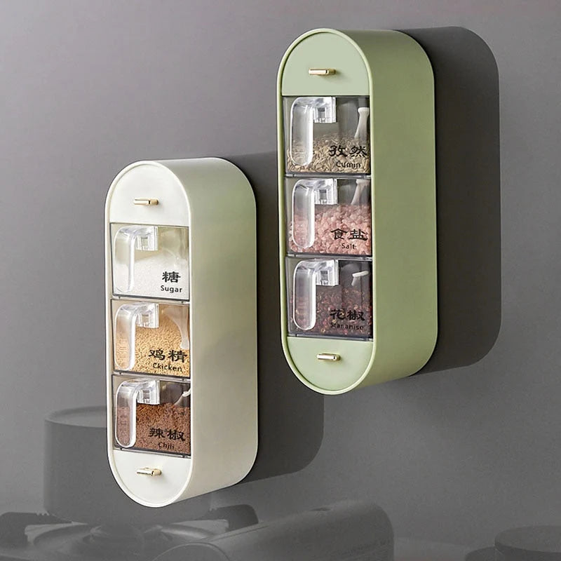 Spice Organizer Wall-Mounted Space-Saving