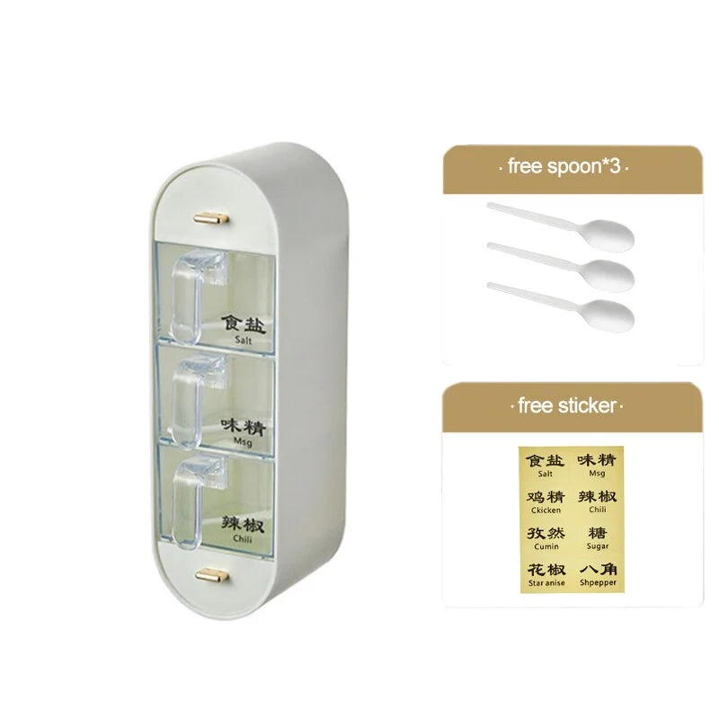 Spice Organizer Wall-Mounted Space-Saving