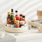 Spice Rack 360° Rotating Plastic Countertop Organizer