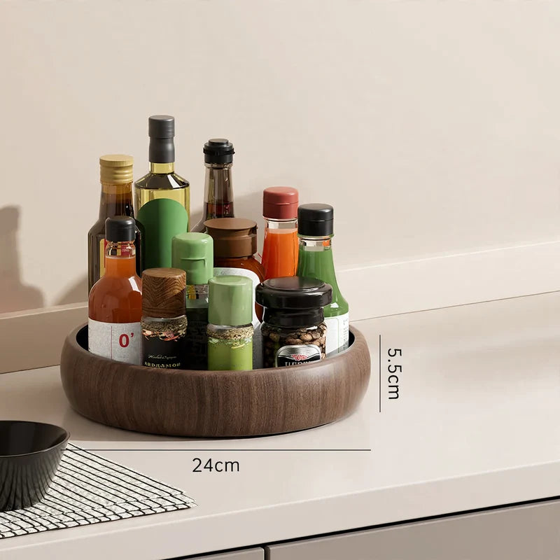 Spice Rack 360° Rotating Plastic Countertop Organizer