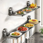 Spice Rack Foldable Carbon Steel Suction Cup Mounting