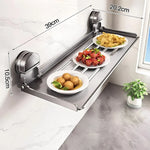 Spice Rack Foldable Carbon Steel Suction Cup Mounting