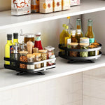 Spice Rack Rotating Multi-Tier Metal Organizer