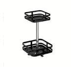 Spice Rack Rotating Multi-Tier Metal Organizer