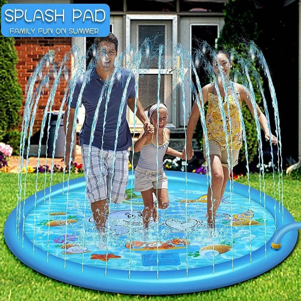 Splash Pad 68 Inch Adjustable Spray Shallow & Safe