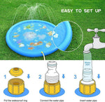 Splash Pad 68 Inch Adjustable Spray Shallow & Safe