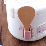 Spoon Holder Wall-Mounted Silicone Rice Paddle Included