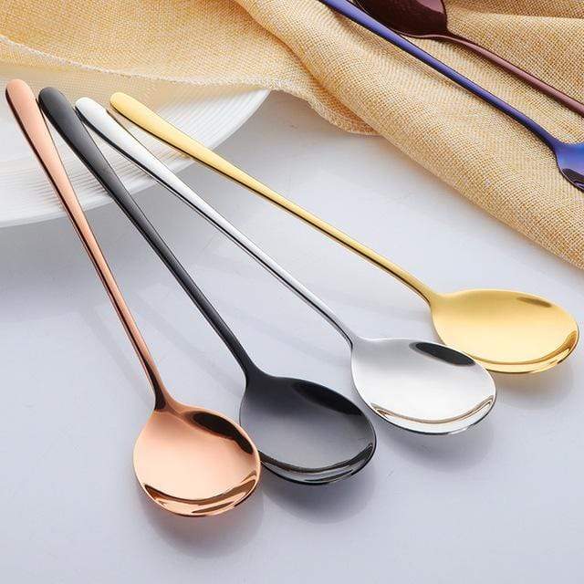 Spoon Set Plated Stainless Steel 8 or 12 Piece Sets
