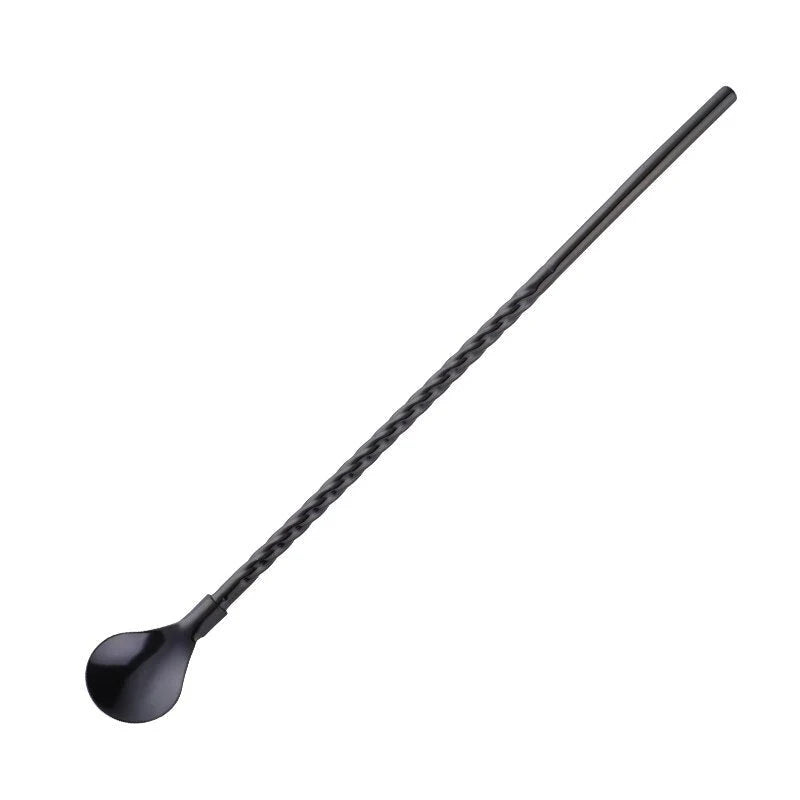 Spoon Straw Stainless Steel Reusable Long Handle