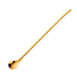 Spoon Straw Stainless Steel Reusable Long Handle