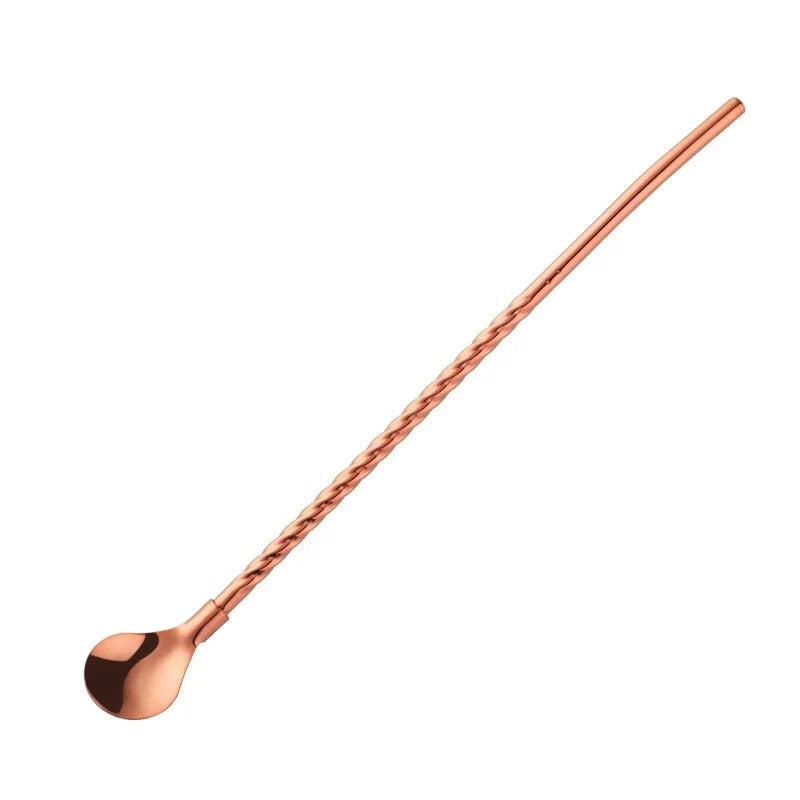 Spoon Straw Stainless Steel Reusable Long Handle