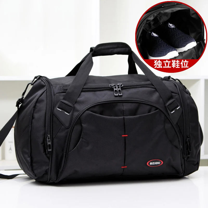 Sports Duffel Bag Large Capacity Durable Fabric & Adjustable Straps