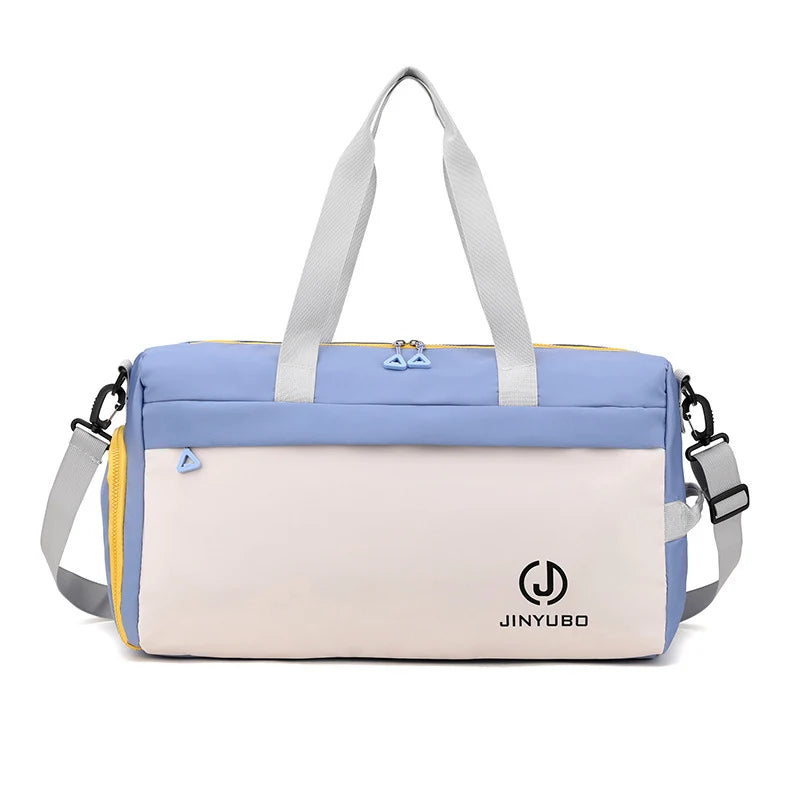 Sports Duffel Bag Water-Resistant Multiple Pockets & Adjustable Strap