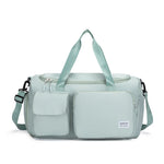 Sports Duffel Bag Water-Resistant Multiple Zippered Pockets Adjustable Strap