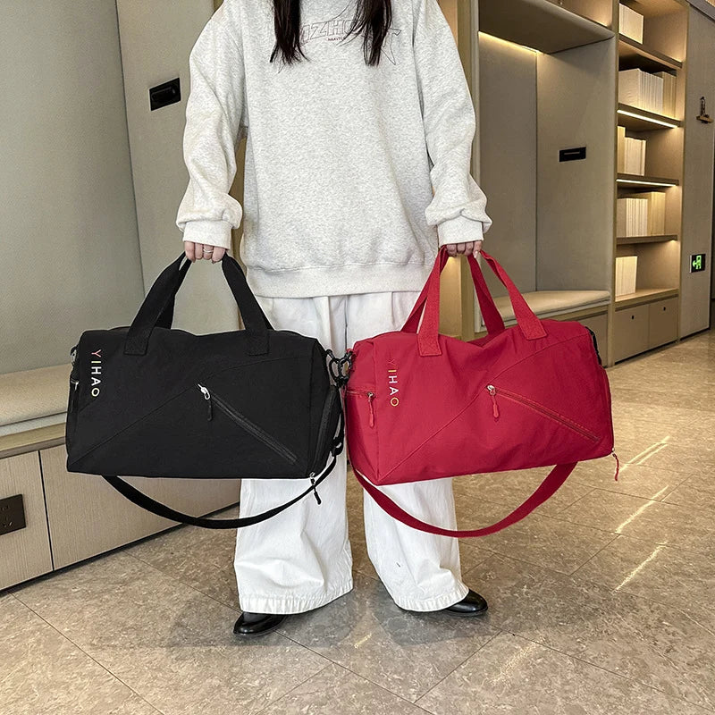 Sports Duffle Bag Water-Resistant Multi-Compartment Shoe Pocket
