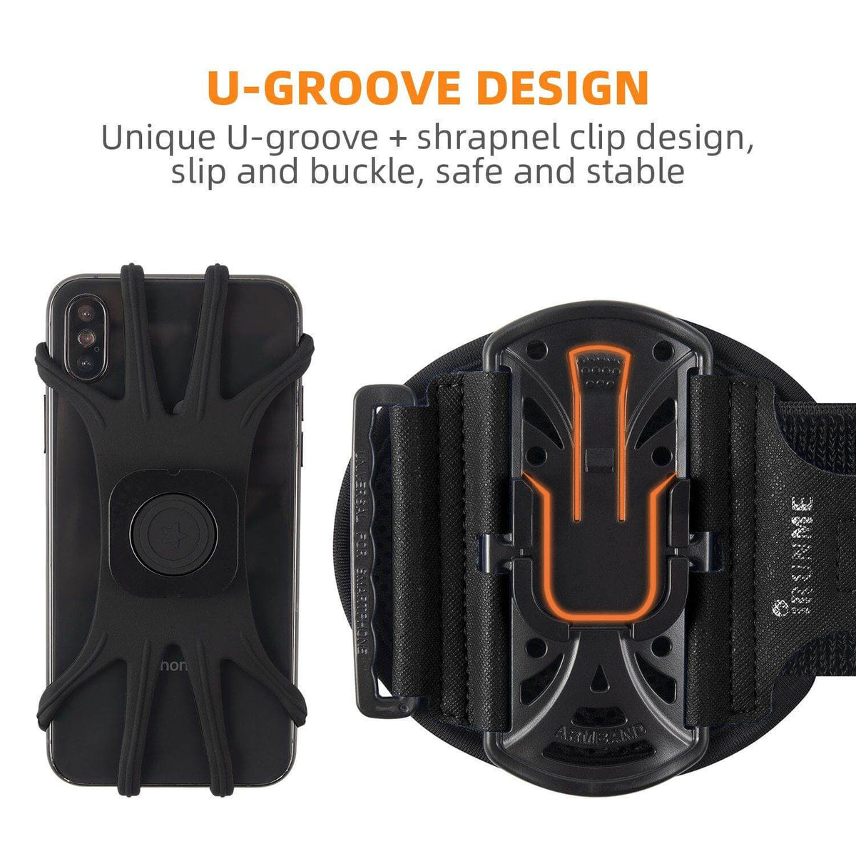 Sports Phone Wristband 360° Rotating Adjustable Fit