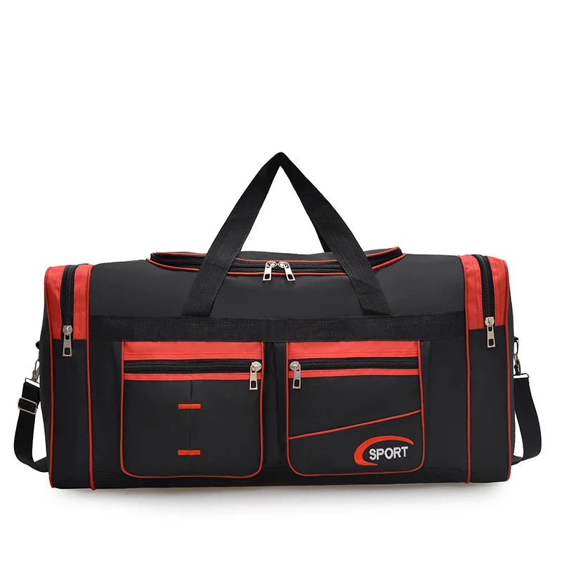 Sports Travel Bag Water-Resistant Spacious Zippered Pockets