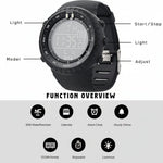 Sports Watch Digital LED Backlight Shock-Resistant