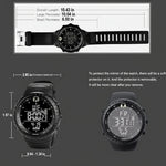 Sports Watch Digital LED Backlight Shock-Resistant