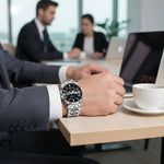 Sports Watch Titanium Case Water-Resistant to 164 Feet