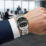 Sports Watch Titanium Case Water-Resistant to 164 Feet