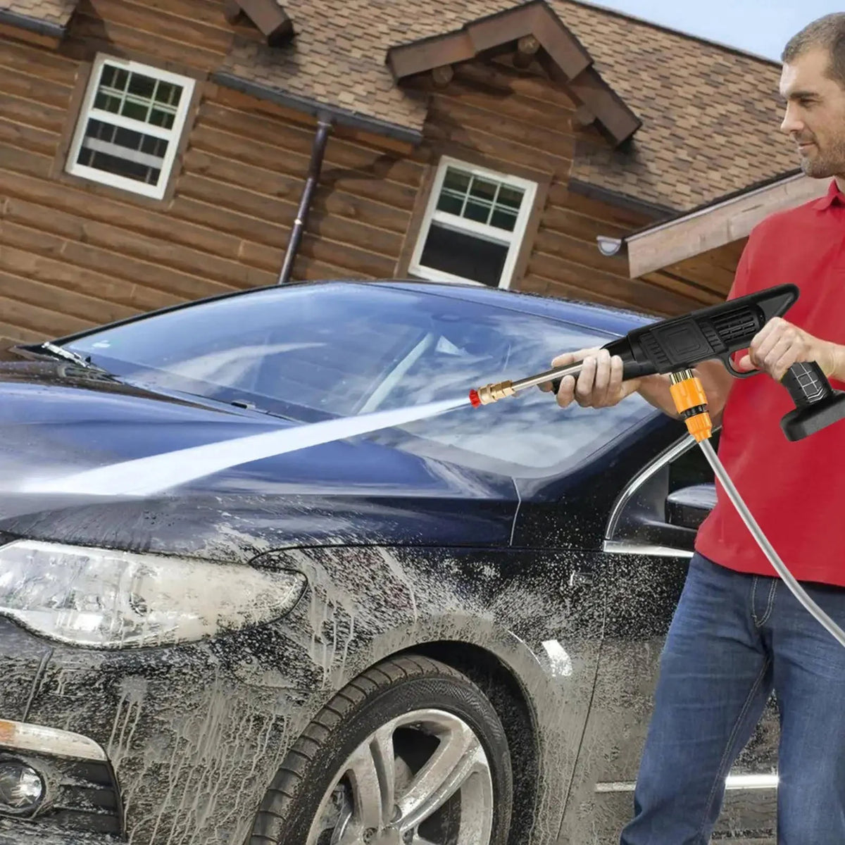 Spray Gun Cordless High-Pressure Jet & Fan