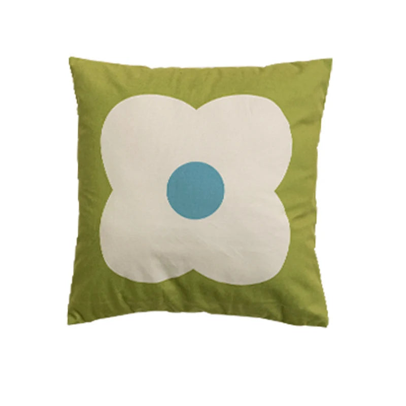 Square Cushion Cover Hand-Tufted 3D Chenille Hidden Zipper