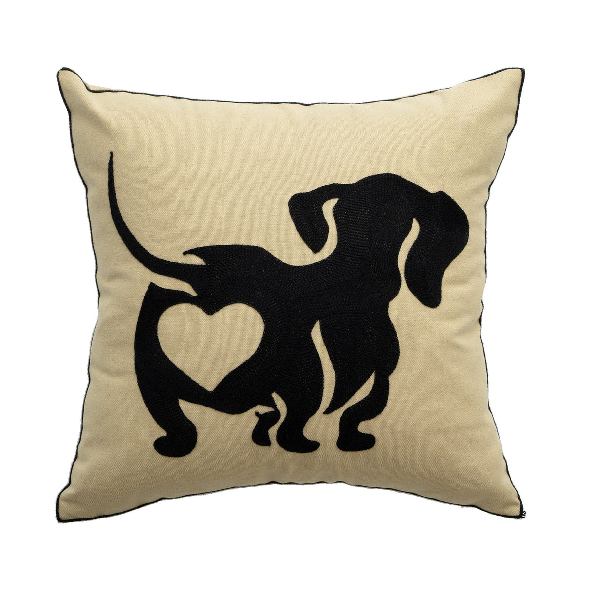 Square Cushion Cover Hand-Tufted 3D Chenille Hidden Zipper