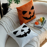 Square Cushion Cover Hand-Tufted Seasonal Motif Microvelour Machine Washable