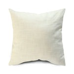 Square Cushion Cover Linen-Blend Removable Sleeve