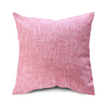 Square Cushion Cover Linen-Blend Removable Sleeve