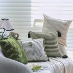 Square Cushion Cover Microvelour Wave Embossed 18x18in Machine Washable
