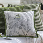 Square Cushion Cover Microvelour Wave Embossed 18x18in Machine Washable