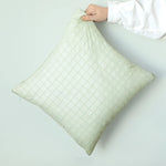 Square Cushion Cover Pearlescent Sheen & Micro-Tuft