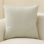 Square Cushion Cover Pearlescent Sheen & Micro-Tuft