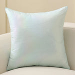 Square Cushion Cover Pearlescent Sheen & Micro-Tuft
