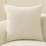 Square Cushion Cover Pearlescent Sheen & Micro-Tuft