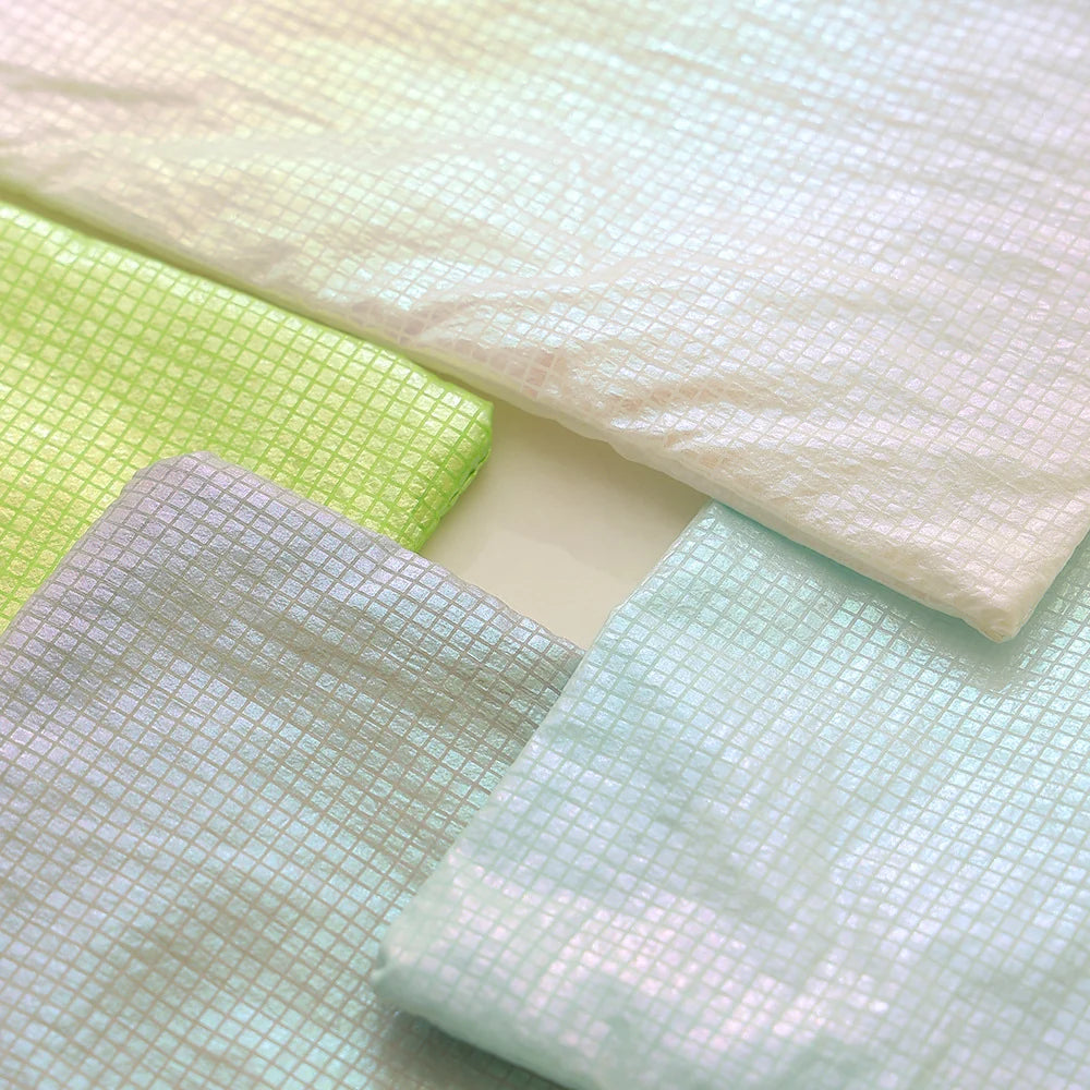 Square Cushion Cover Pearlescent Sheen & Micro-Tuft