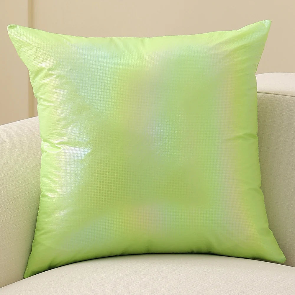 Square Cushion Cover Pearlescent Sheen & Micro-Tuft