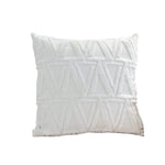 Square Cushion Cover Raised Chenille Cotton Blend Invisible Zipper