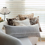 Square Cushion Cover Velvet-Like Raised Chenille Concealed Zipper