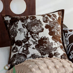 Square Cushion Cover Velvet-Like Raised Chenille Concealed Zipper