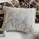Square Cushion Cover Velvet-Like Raised Chenille Concealed Zipper