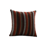Square Cushion Cover Woven Stripe Chenille Concealed Zipper