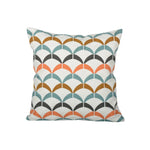 Square Cushion Jacquard Starfish Motif Removable Insert