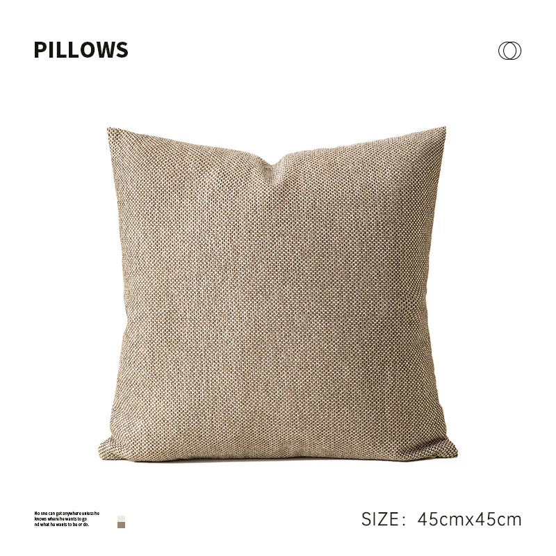 Square Decorative Cushion Textured Bouclé Removable Cover Polyester Filling
