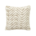 Square Decorative Pillow Plush Faux Fur Concealed Zipper