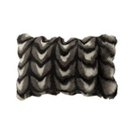 Square Decorative Pillow Plush Faux Fur Concealed Zipper